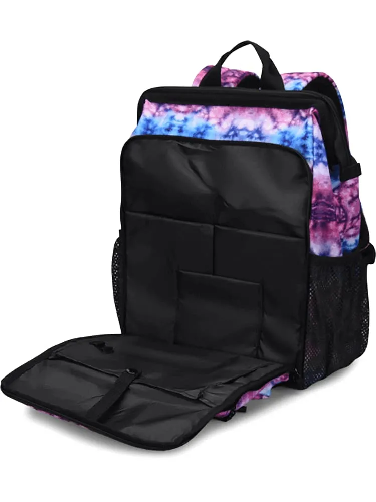 NurseMates Ultimate Backpack | Berry Blue Tie Dye