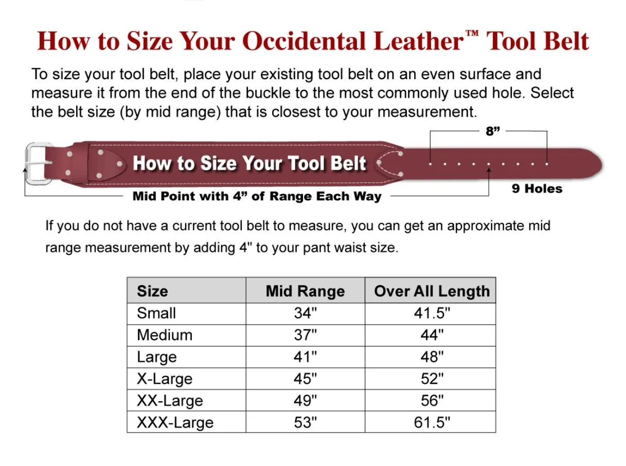 Occidental Leather 5080DB Pro Framer Set with Double Outer Bag