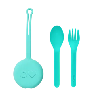 OmieBox Cutlery Pod Set -  MINT GREEN