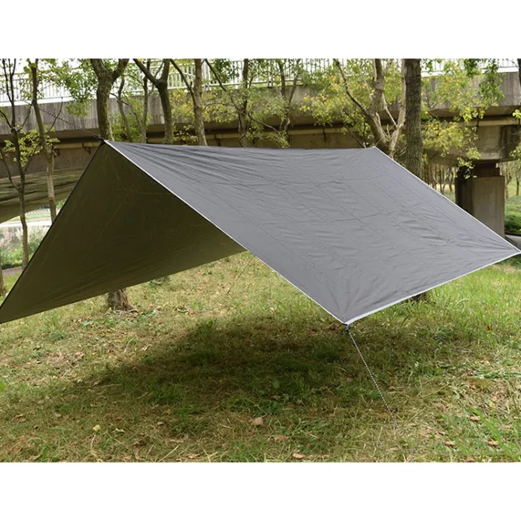 Outdoor Camping Supplies Multifunctional Camping Sunshade Waterproof And Moisture-Proof Mat Ultra-Light Sky,Size: 320 x 250cm (Black)