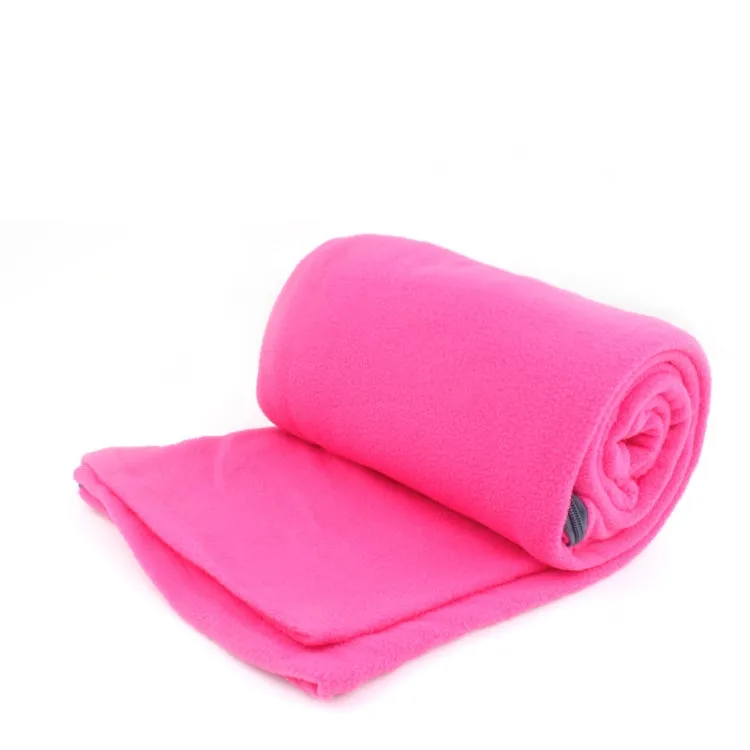 Outdoor Fleece Sleeping Bag Camping Trip Air Conditioner Dirty Sleeping Bag Separated By Knee Blanket During Lunch Break Thickened (Rose Red)