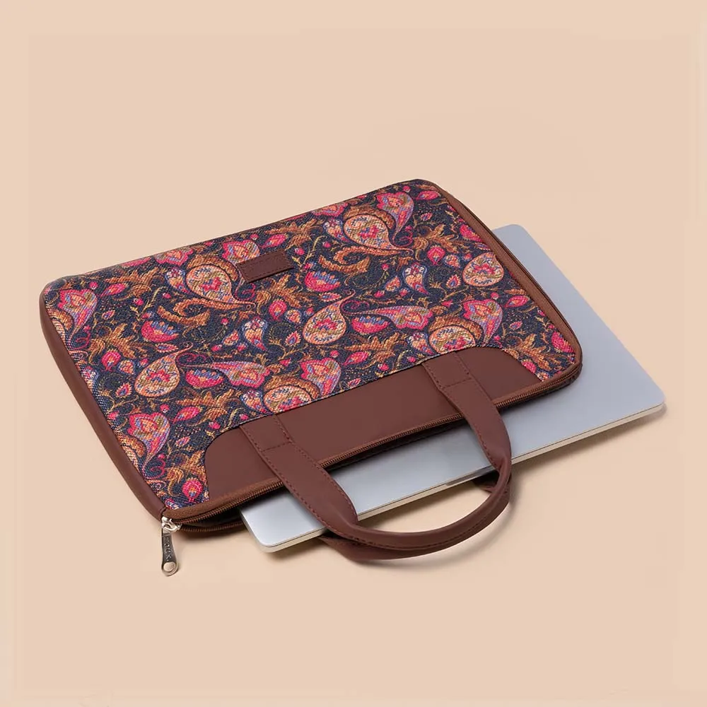 Paisley Print L-Zippered Laptop Sleeve