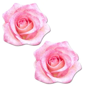 Pastease Premium Glitter Velvet Blooming Rose - Pink O/S