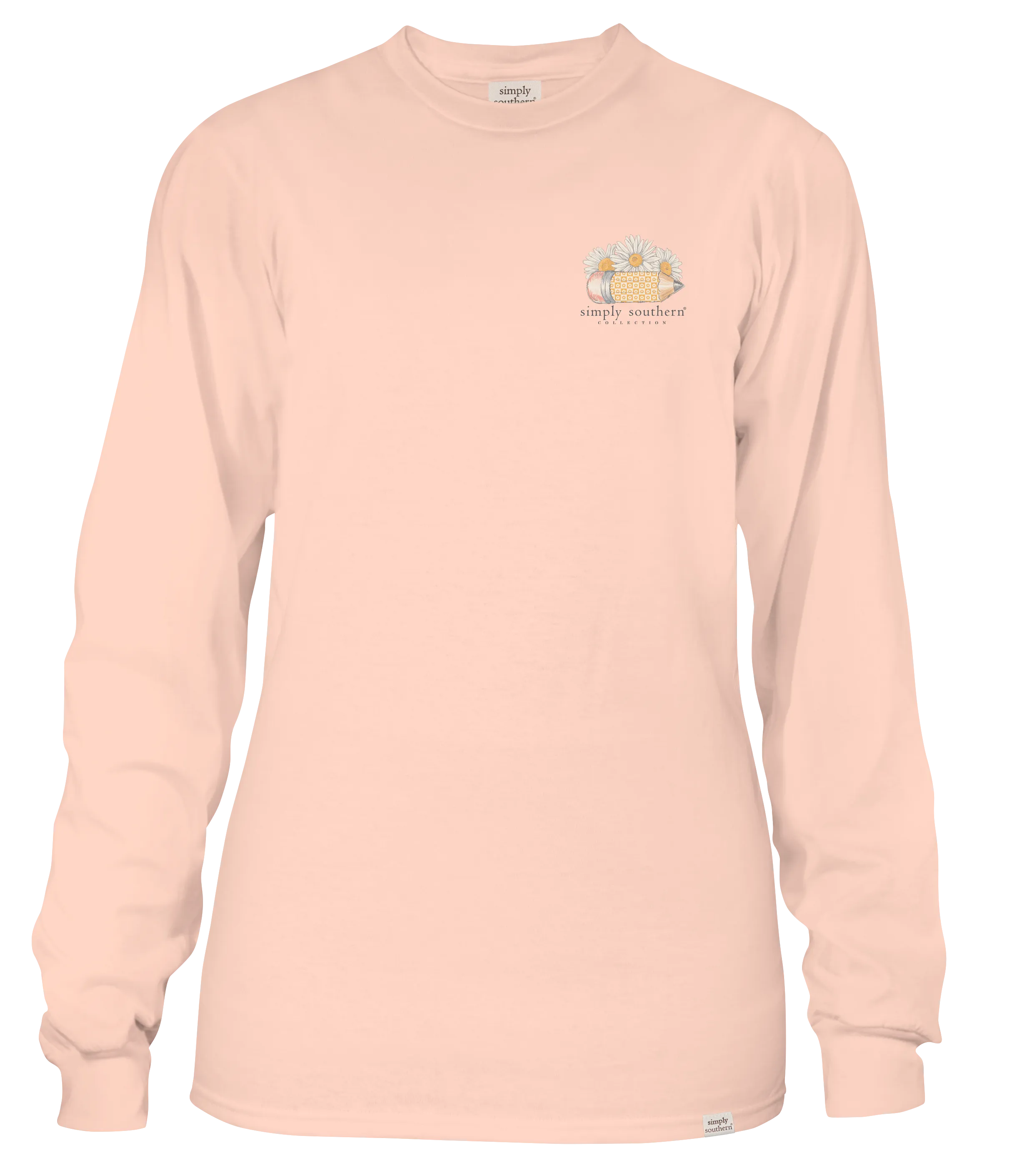 'Peace Love Teach' Long Sleeve Tee by Simply Southern