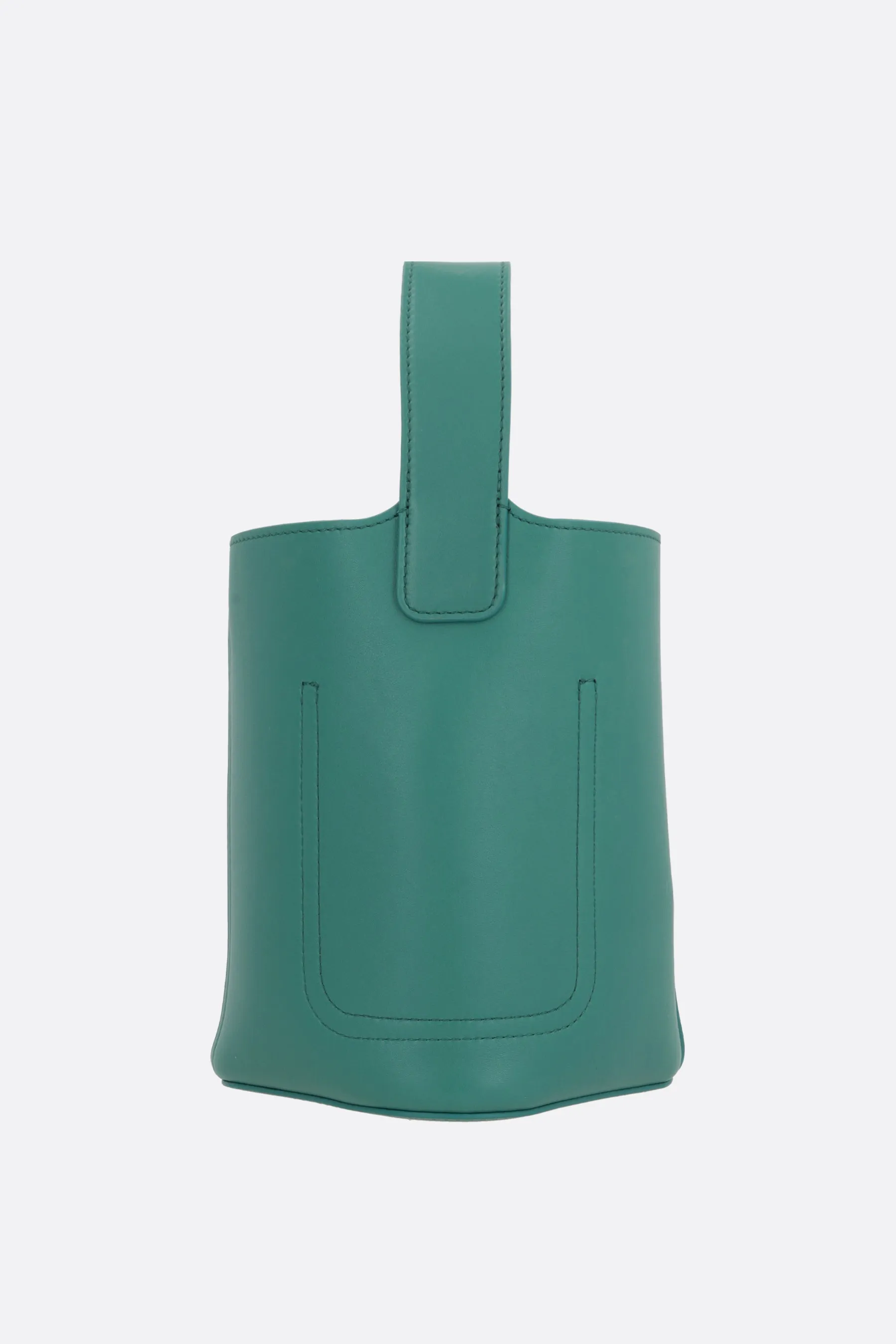 Pebble Mini Smooth Leather Bucket Bag