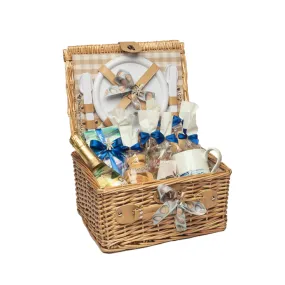 Picnic Basket Blue Waves