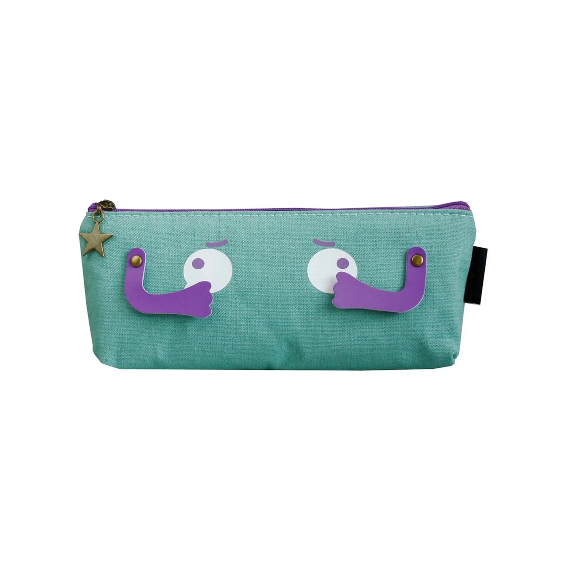 Playful Character Faces Pencil Cases - Assorted Designs