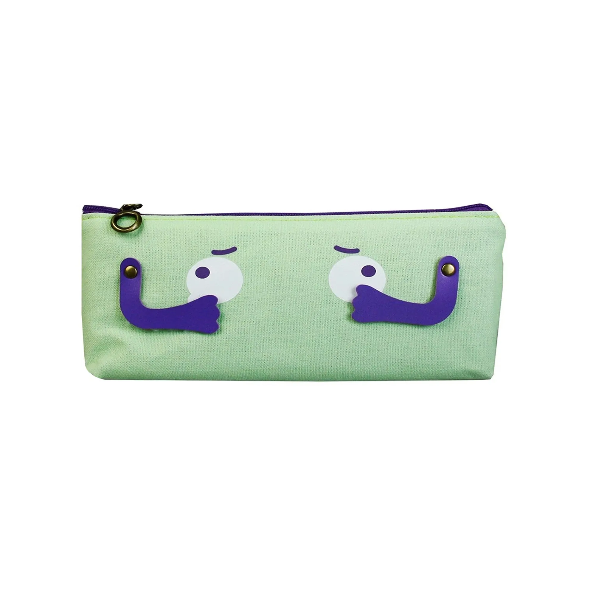 Playful Character Faces Pencil Cases - Assorted Designs