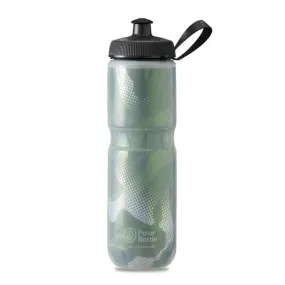 Polar Sport Insulated Contender Bottle - Olive Green/Silver