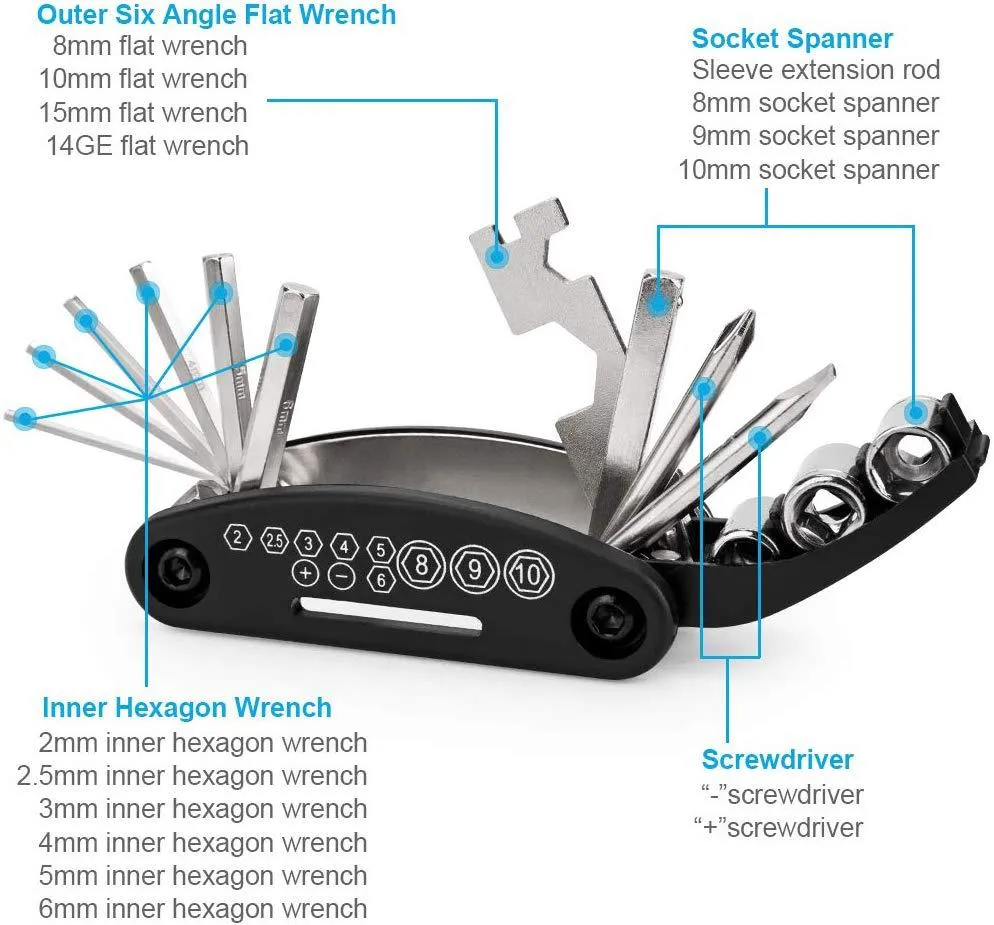 Portable Bicycle Repair Kit Tire Puncture Repair Tool