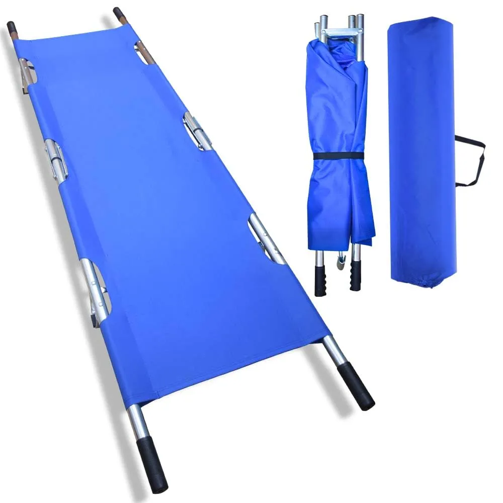 Portable Foldable Stretcher: Flexible Medical Transport Solution with Heavy-Duty Handles and Carrying Case - Ideal for Emergencies