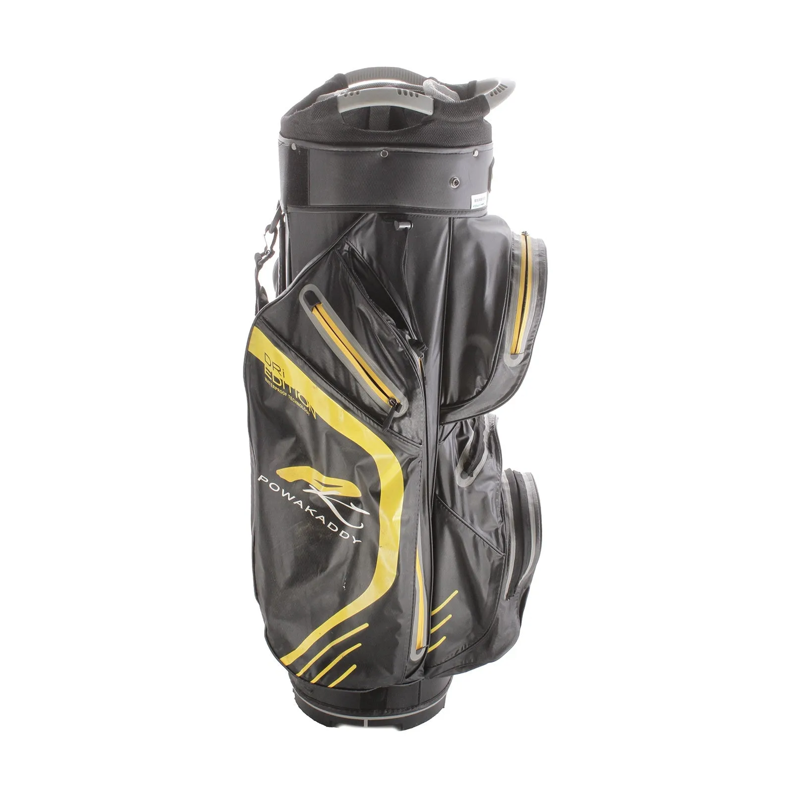 PowaKaddy DRI Edition Cart Bag - Black/Yellow