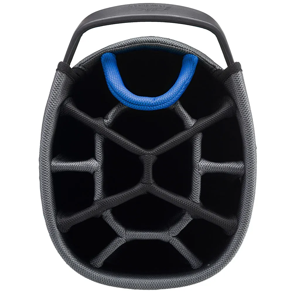 PowaKaddy Premium Edition Cart Bag - Black/Gun Metal/Blue