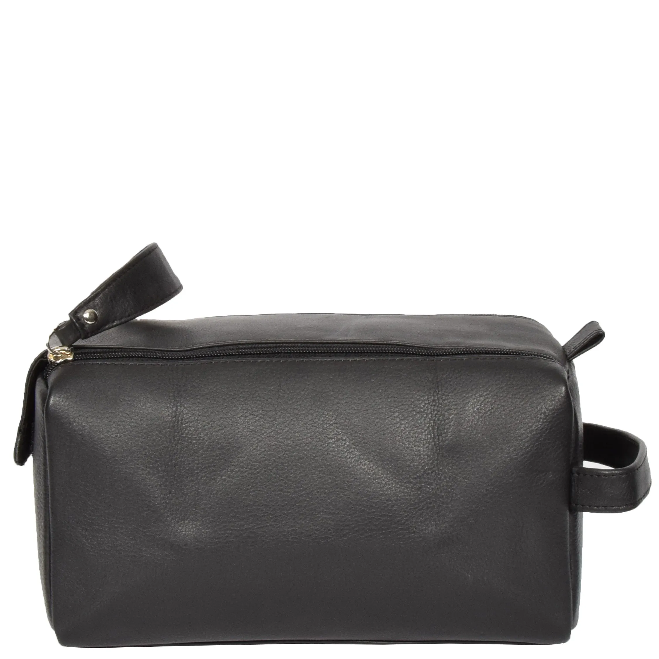 Real Leather Toiletries Bag 997 Black