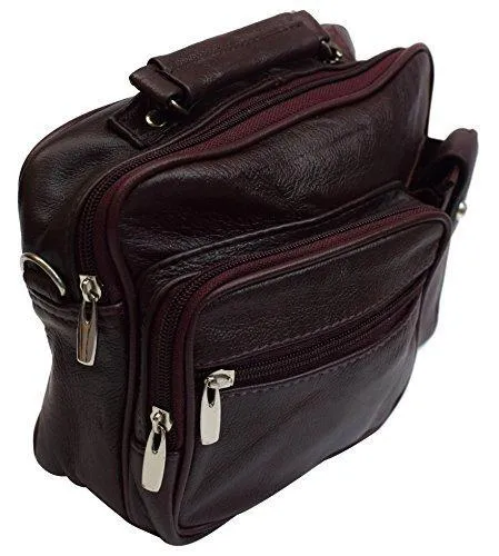 Roma Genuine Leather Organizer Bag Handbag Purse