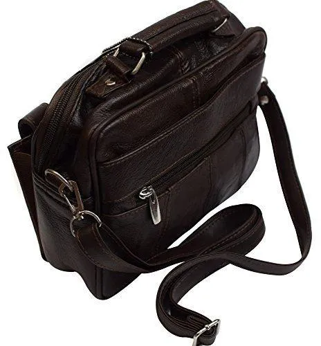 Roma Genuine Leather Organizer Bag Handbag Purse