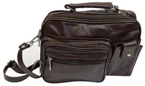 Roma Genuine Leather Organizer Bag Handbag Purse