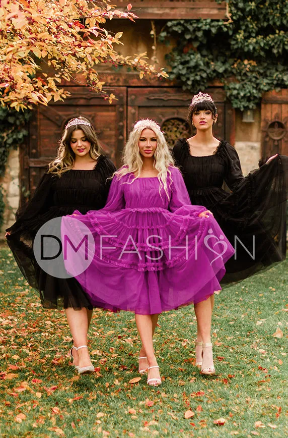 Sasha Purple Potion Dress - DM Exclusive - Maternity Friendly