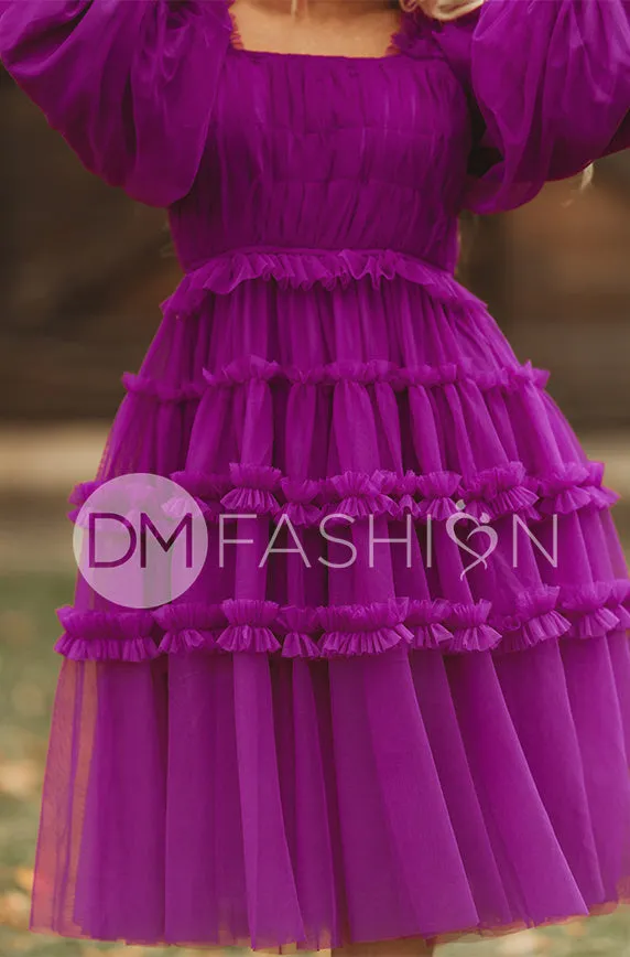 Sasha Purple Potion Dress - DM Exclusive - Maternity Friendly