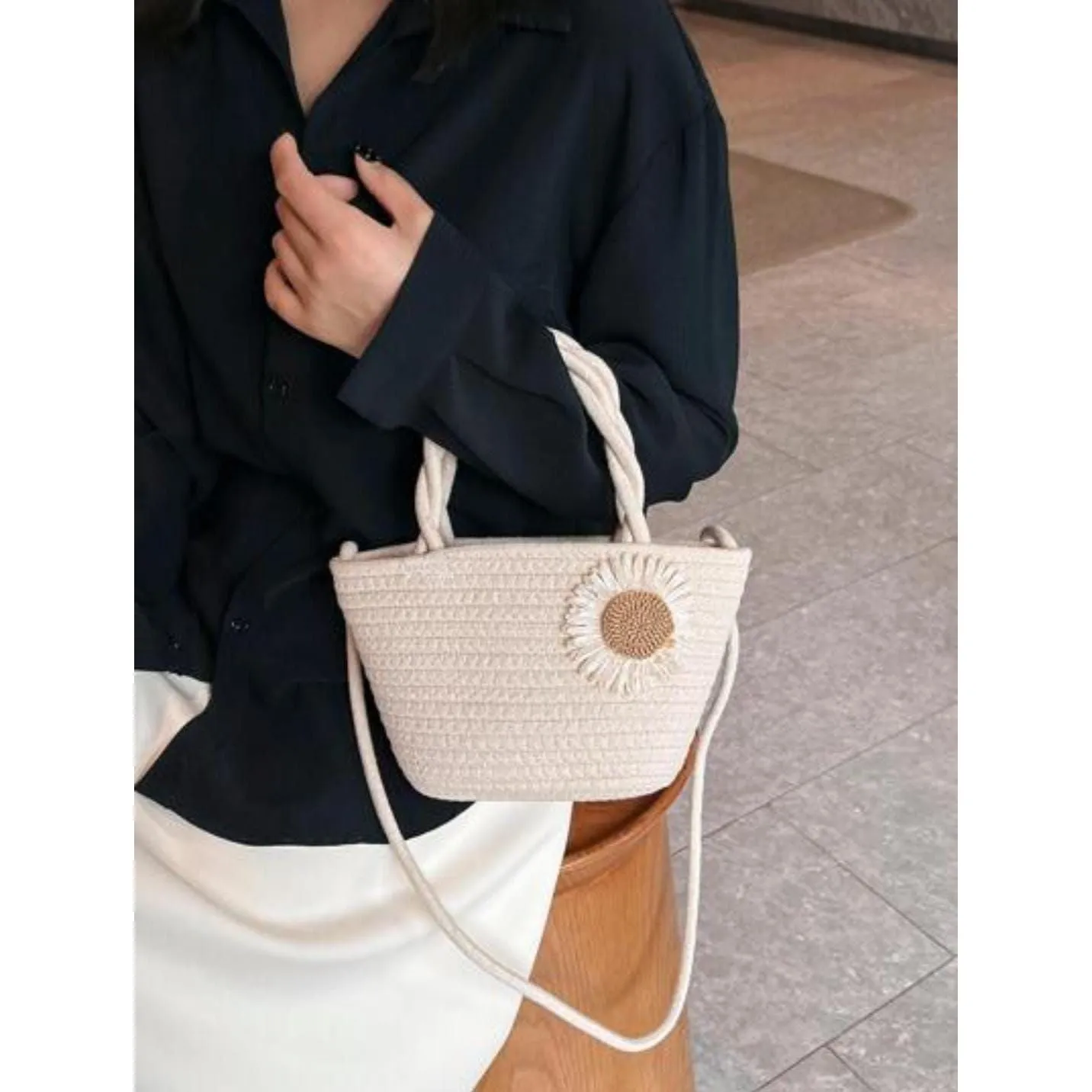 Shoulder Crossbody Hand-held Bucket Bag