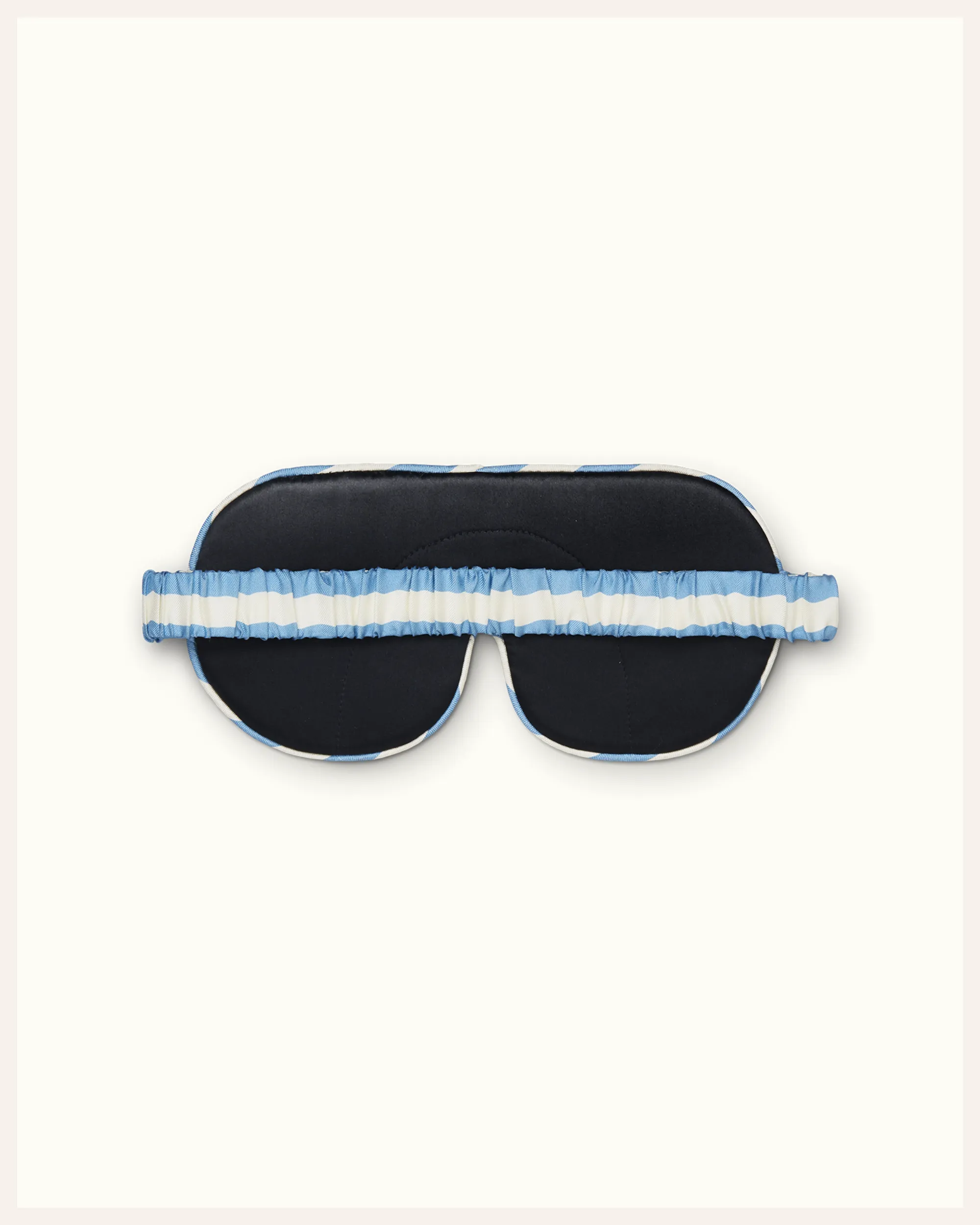 Silk Sleep Mask | Pisces Blue / Ivory Stripe