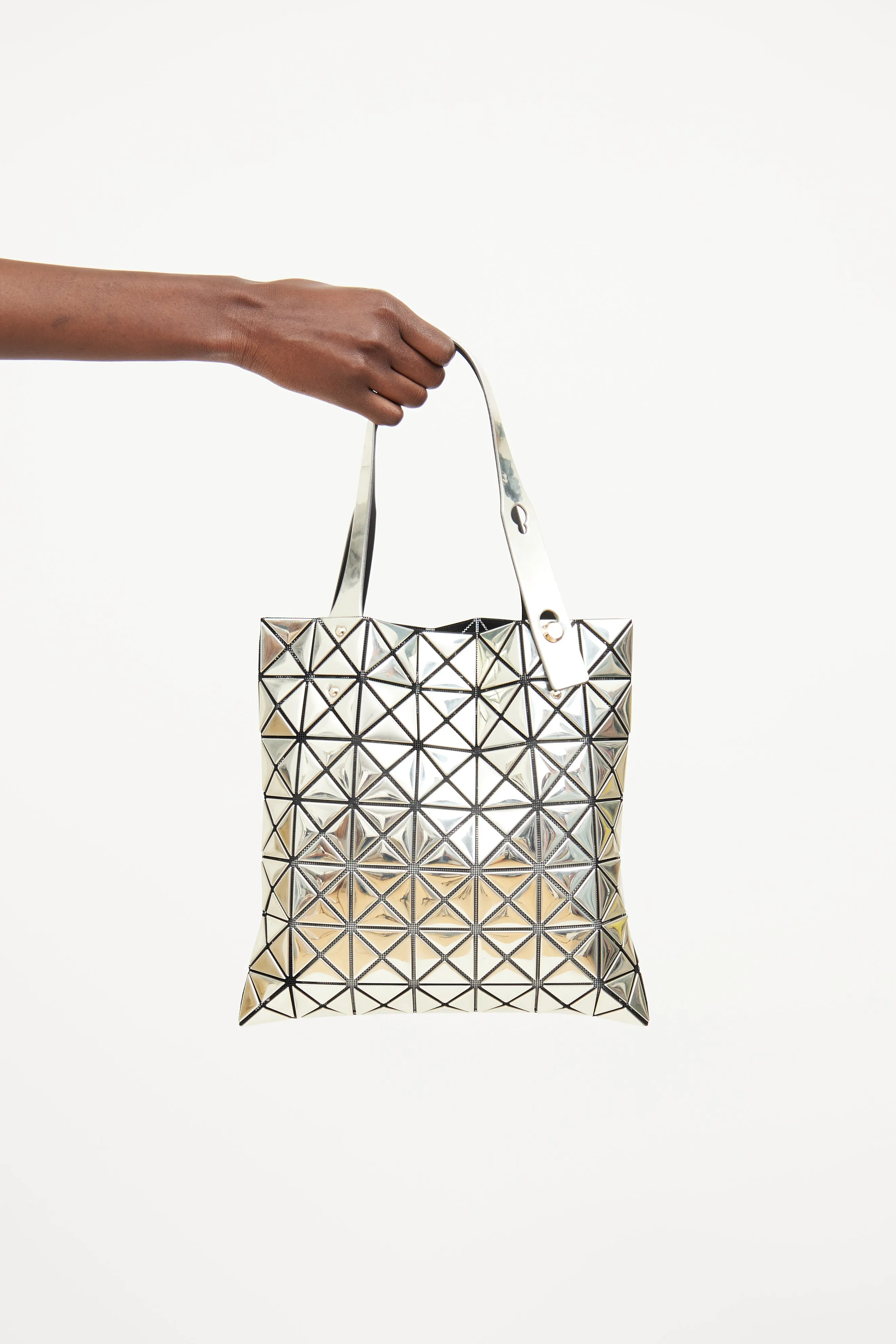 Silver Lucent Prism Matte Tote Bag