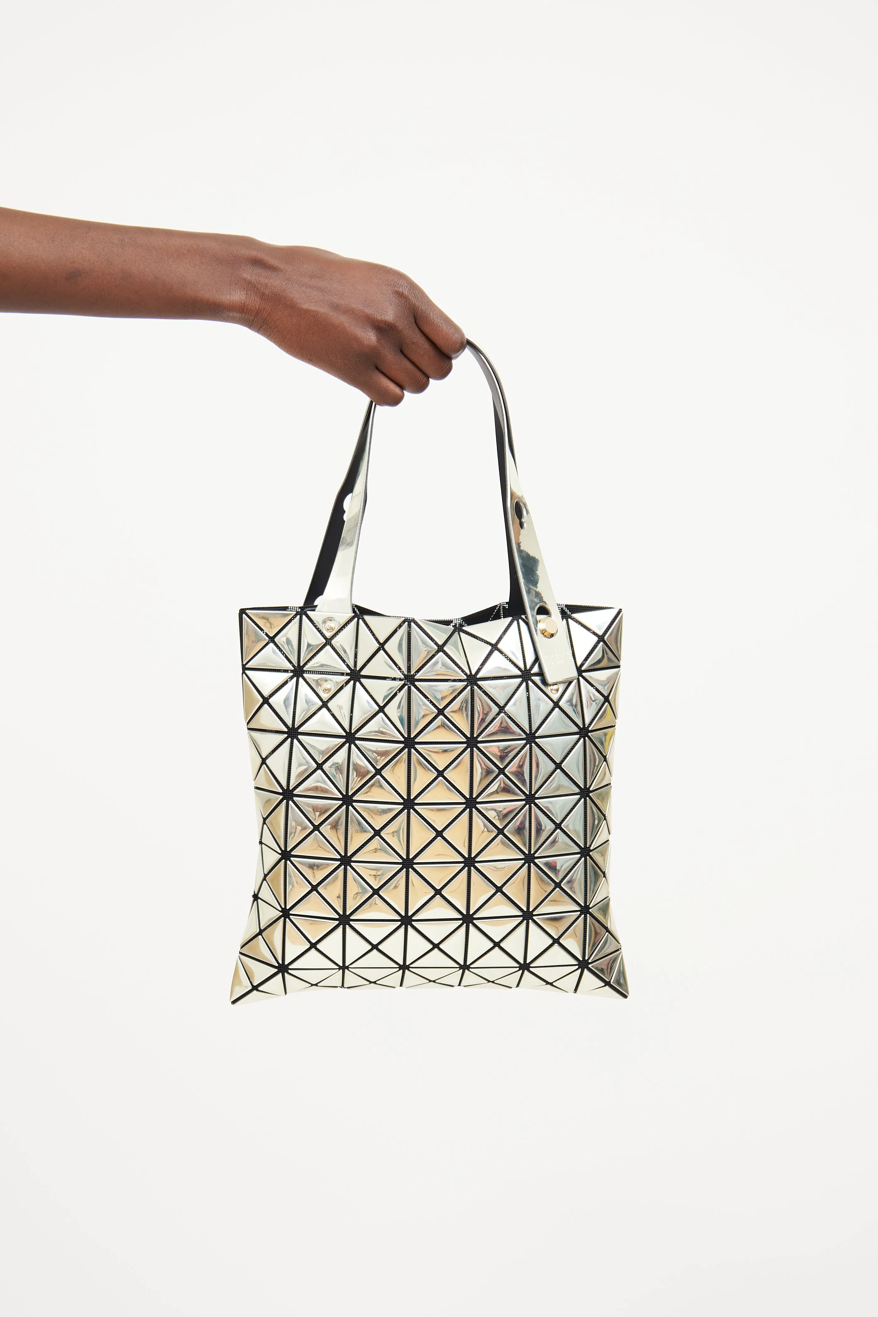 Silver Lucent Prism Matte Tote Bag