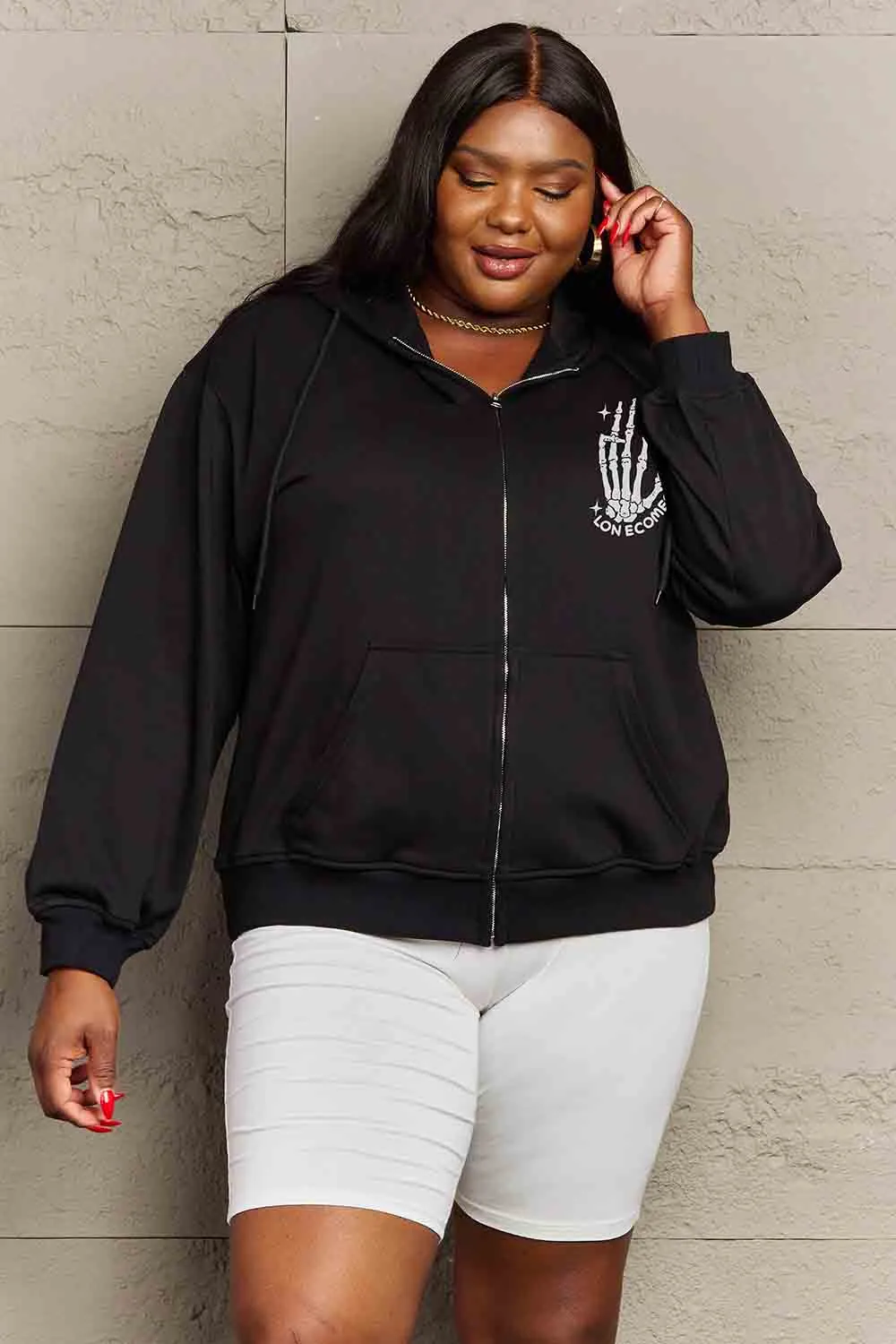 Simply Love Full Size HAVE THE DAY YOU DESERVE Graphic Hoodie