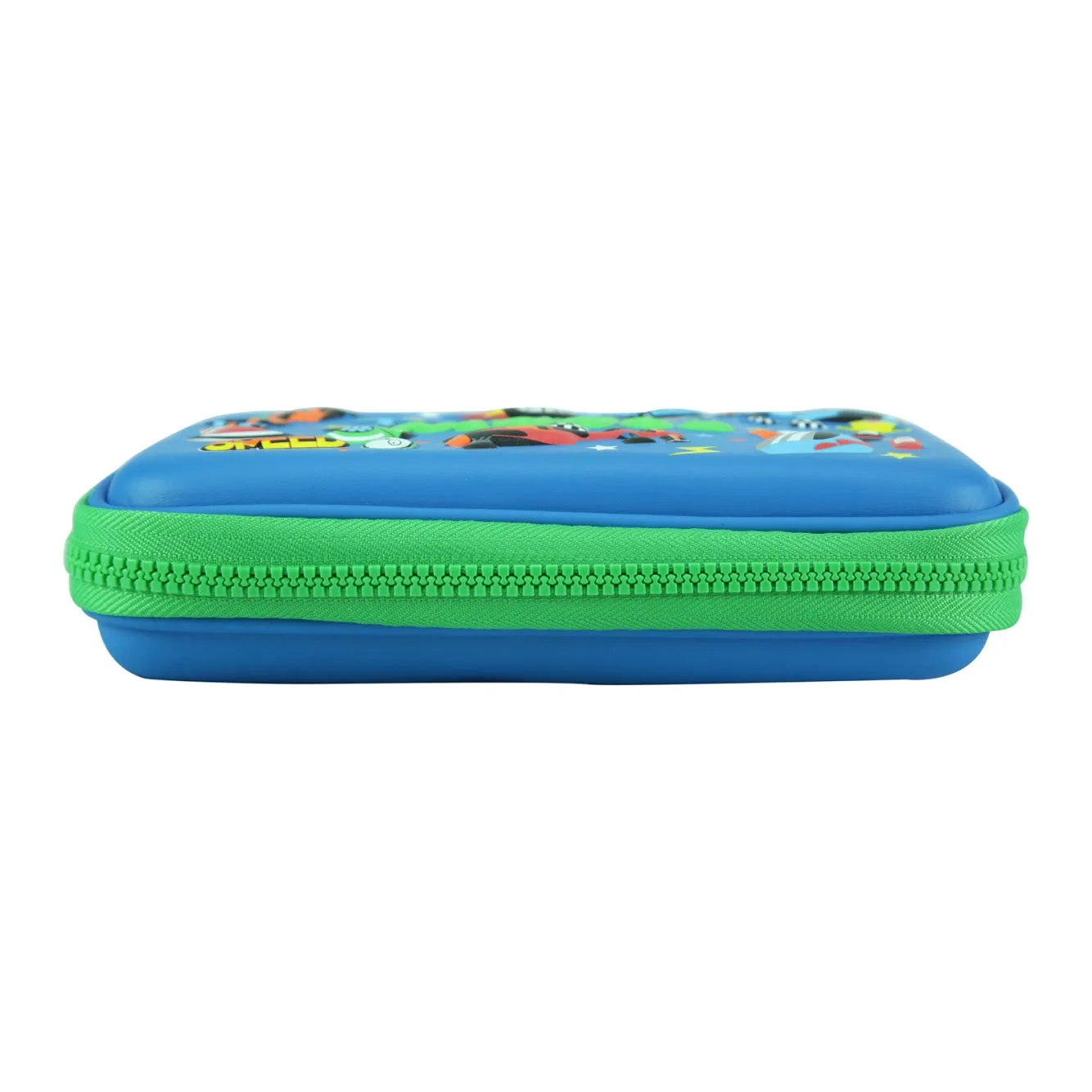 Smily Single Compartment Pencil Case Blue