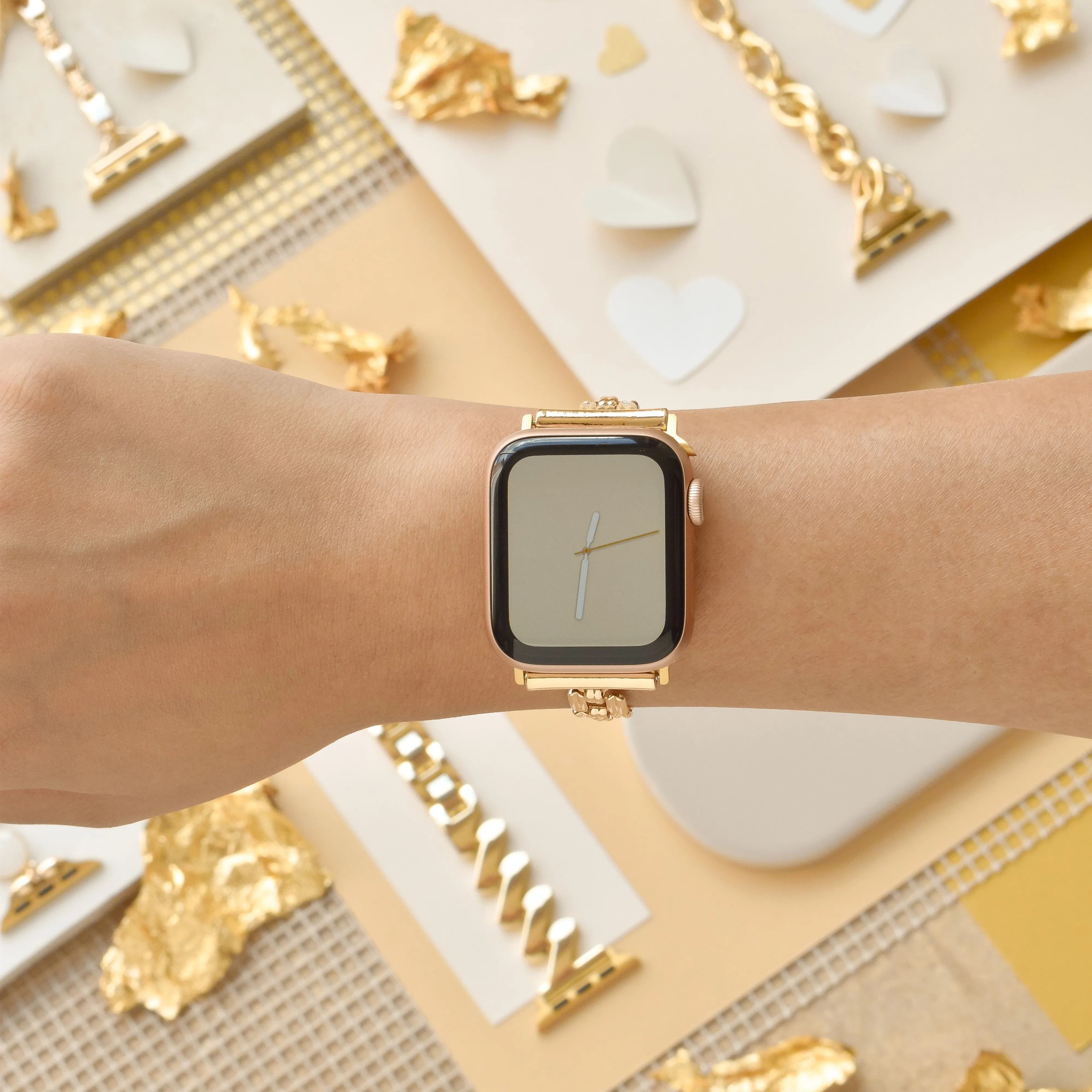 Square Gold Bracelet Apple Watch Strap