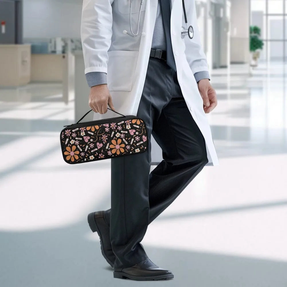 Stethoscope Black Sunflower Storage Bag