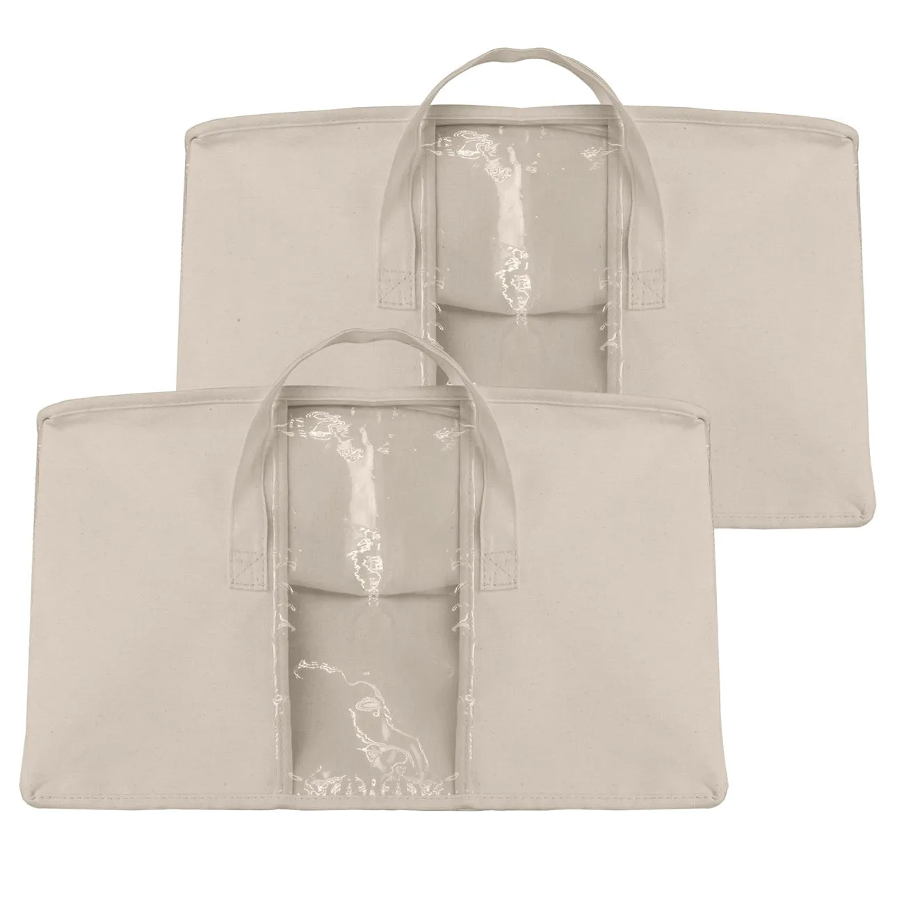 Storage Bag Organizers With Window (2 Pack)