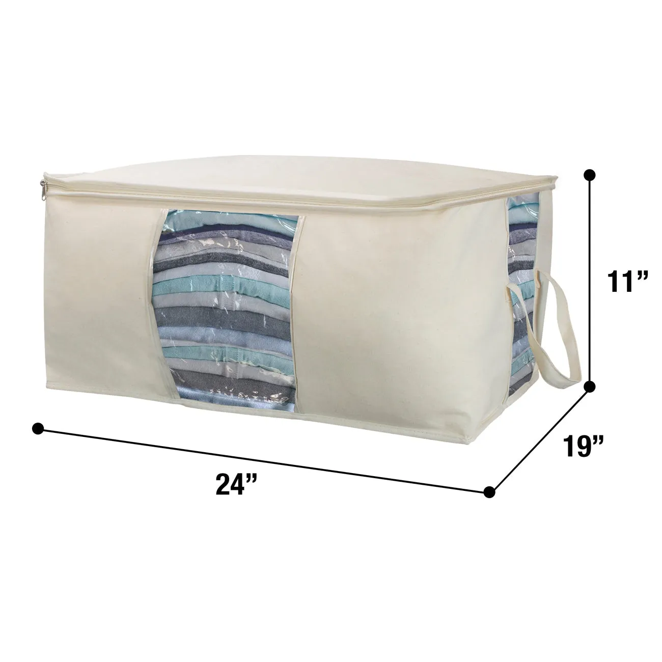 Storage Bag Organizers With Window (2 Pack)