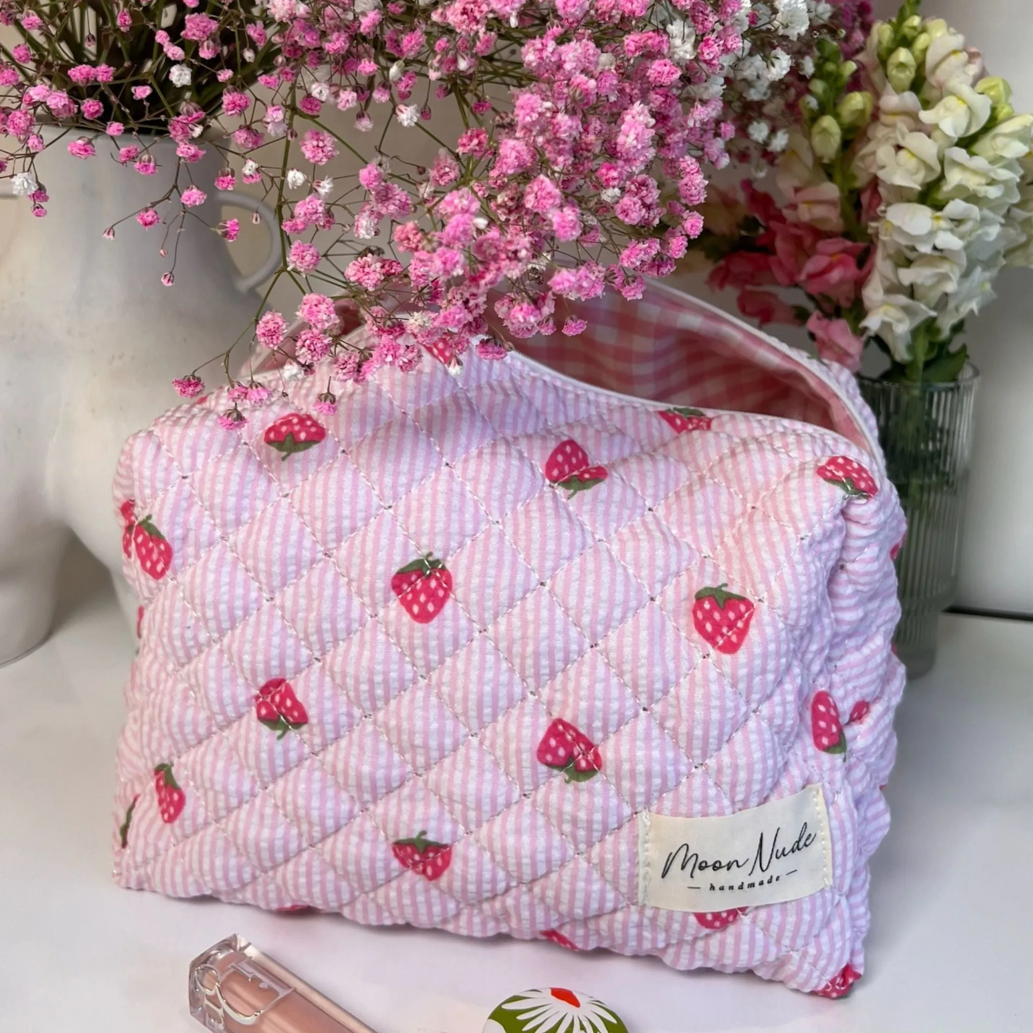 Strawberry Large Makeup Bag