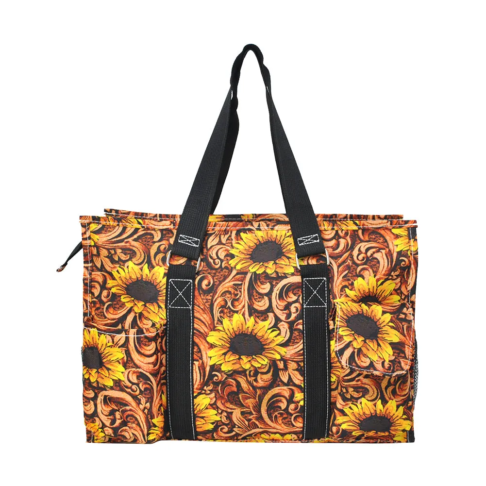 Sunlit Flourish NGIL Zippered Caddy Organizer Tote Bag