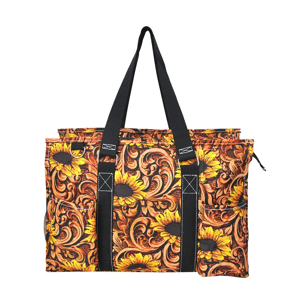 Sunlit Flourish NGIL Zippered Caddy Organizer Tote Bag