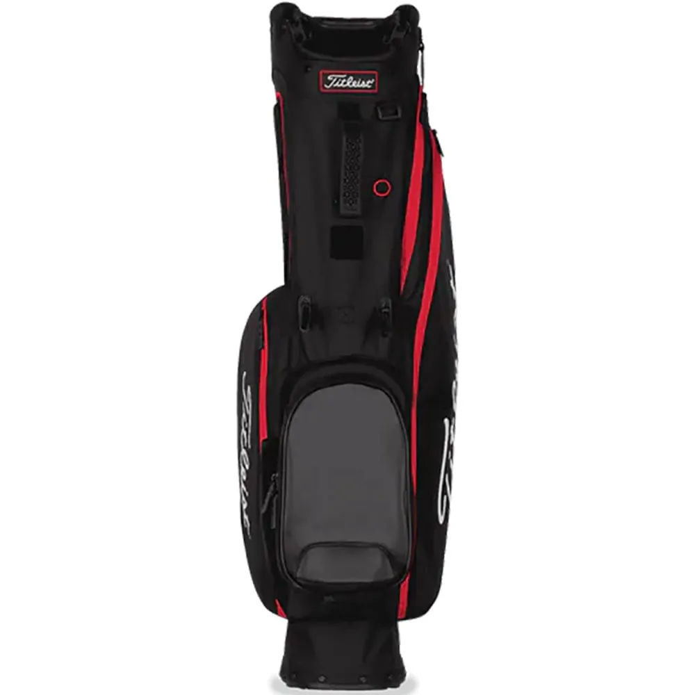 Titleist Players 4 Stand Bag - Black/Black/Red