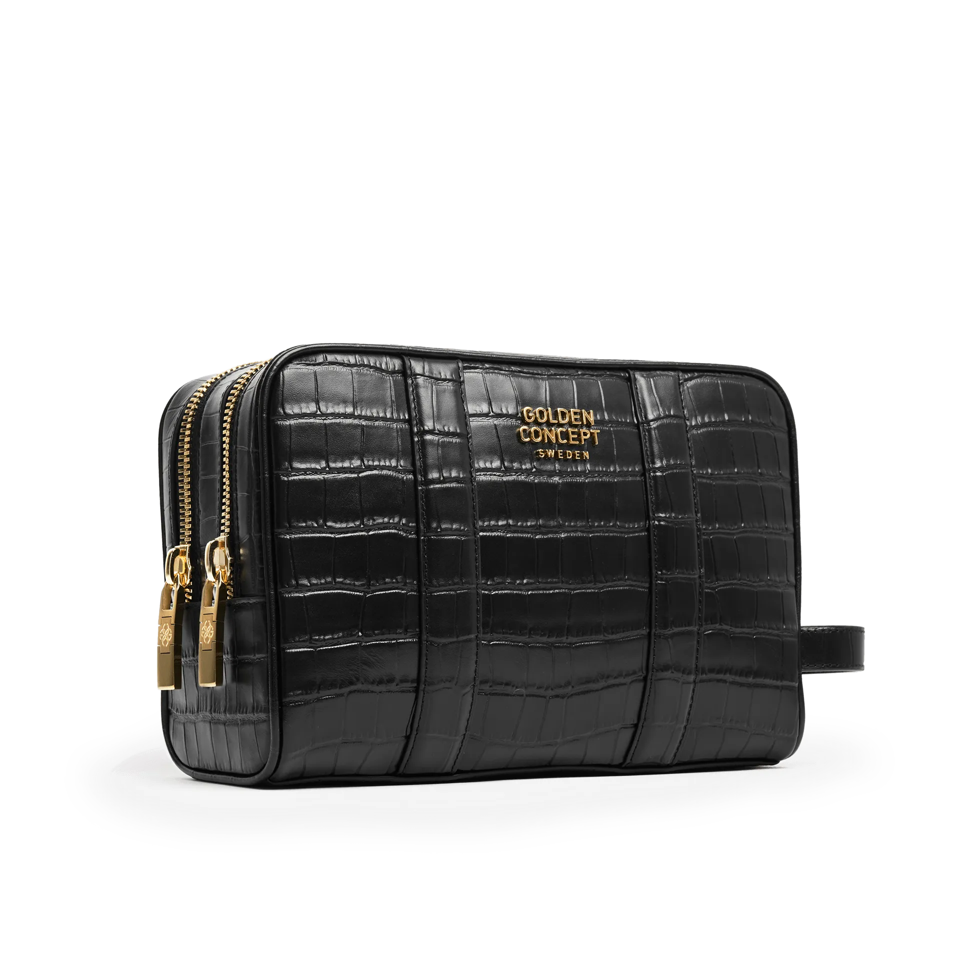 Toiletry Bag / Croco Embossed - Large