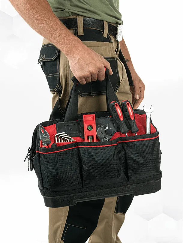 ToughHub 14 Inch Hard Base Tool Bag - THITB31014RHB