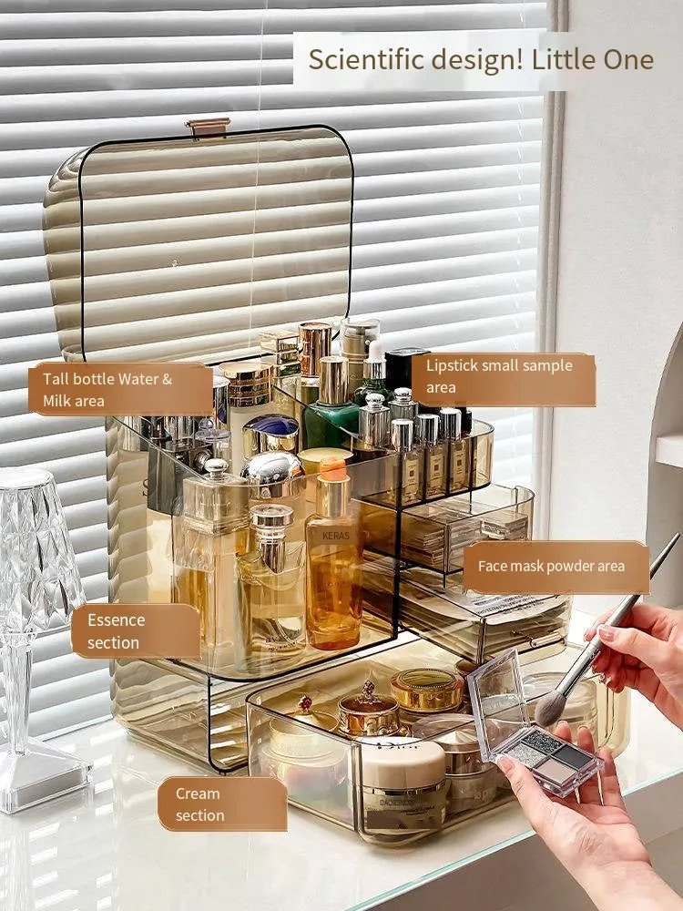 TRANSPARENT MULTI LAYER COSMETIC ORGANIZER