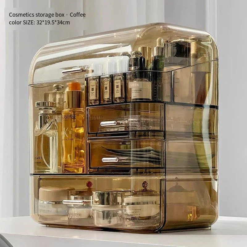 TRANSPARENT MULTI LAYER COSMETIC ORGANIZER