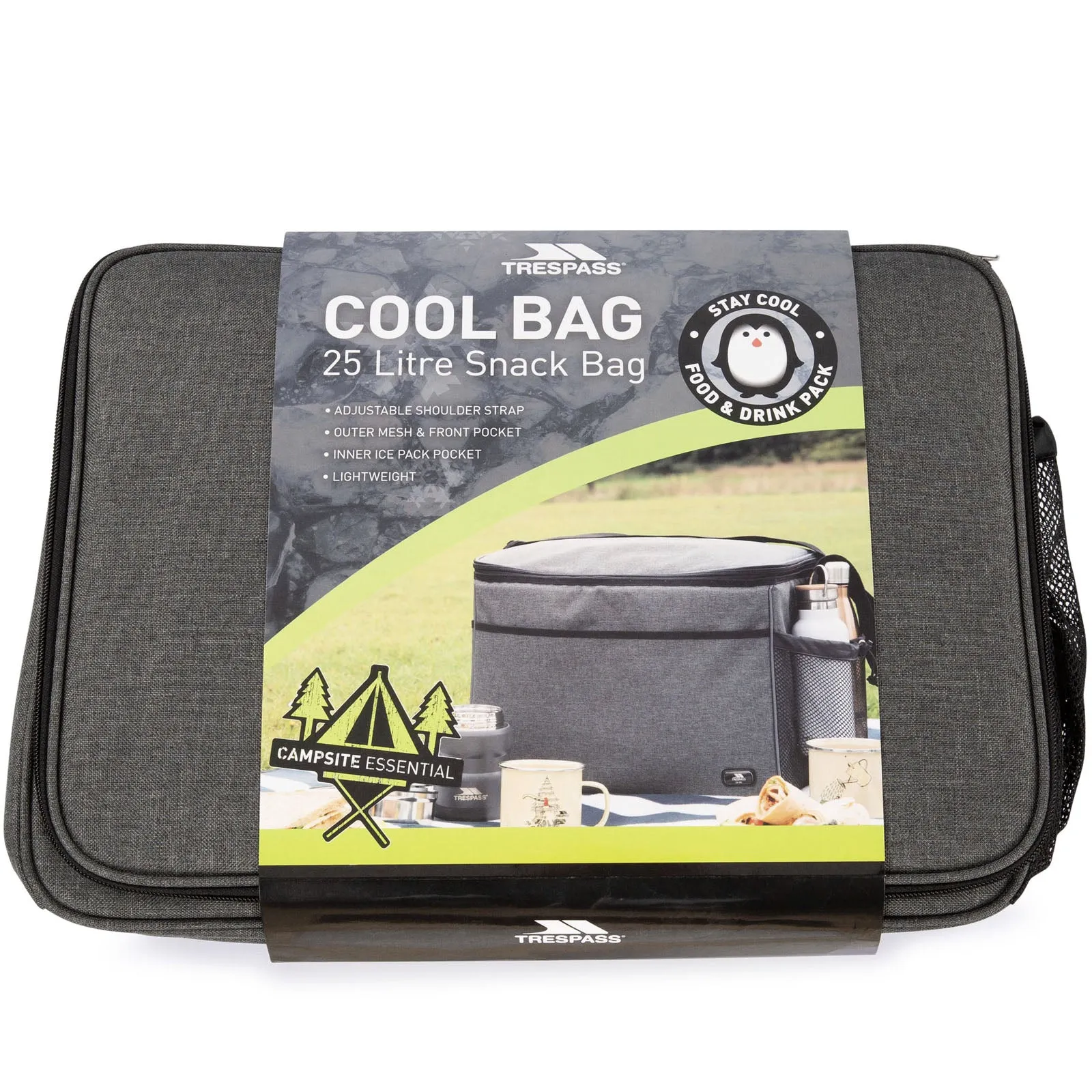 Trespass Nukooler 25L Cool Bag - Grey Marl