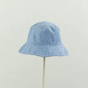 Tsuyumi Cotton Dungaree Sashiko Stitched Bucket Hat