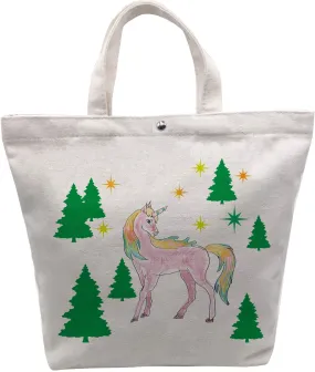 Unicorn Christmas Tree Lunch Bag Box Holiday Anniversary Christmas Gift for Women, Friends, Girls, Daughter