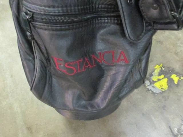 Used Belding Sports Estancia Leather Black Golf Bag