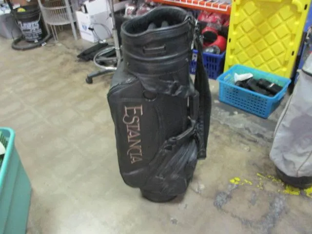 Used Belding Sports Estancia Leather Black Golf Bag