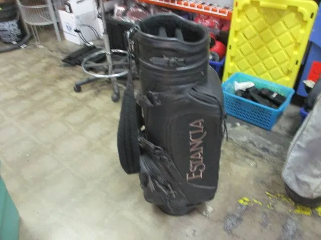 Used Belding Sports Estancia Leather Black Golf Bag