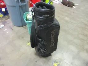 Used Belding Sports Estancia Leather Black Golf Bag