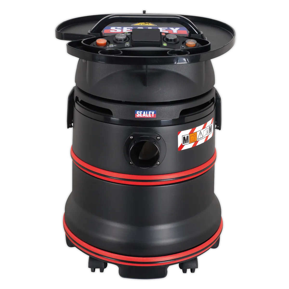 Vacuum Cleaner Industrial Wet/Dry 35L 1200W/230V Plastic Drum Class M Filtration Self-Clean Filter