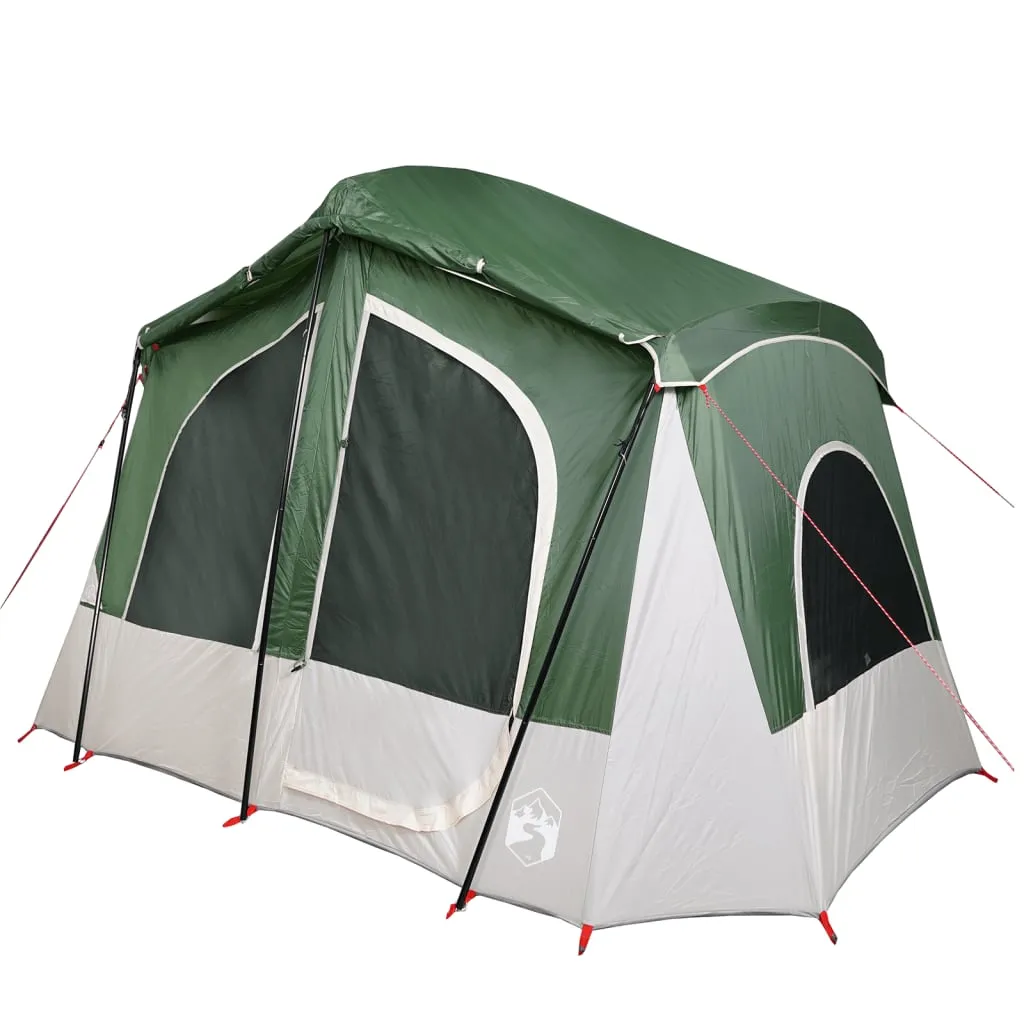 vidaXL Camping Tent Cabin 5-Person Green Waterproof